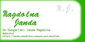 magdolna janda business card